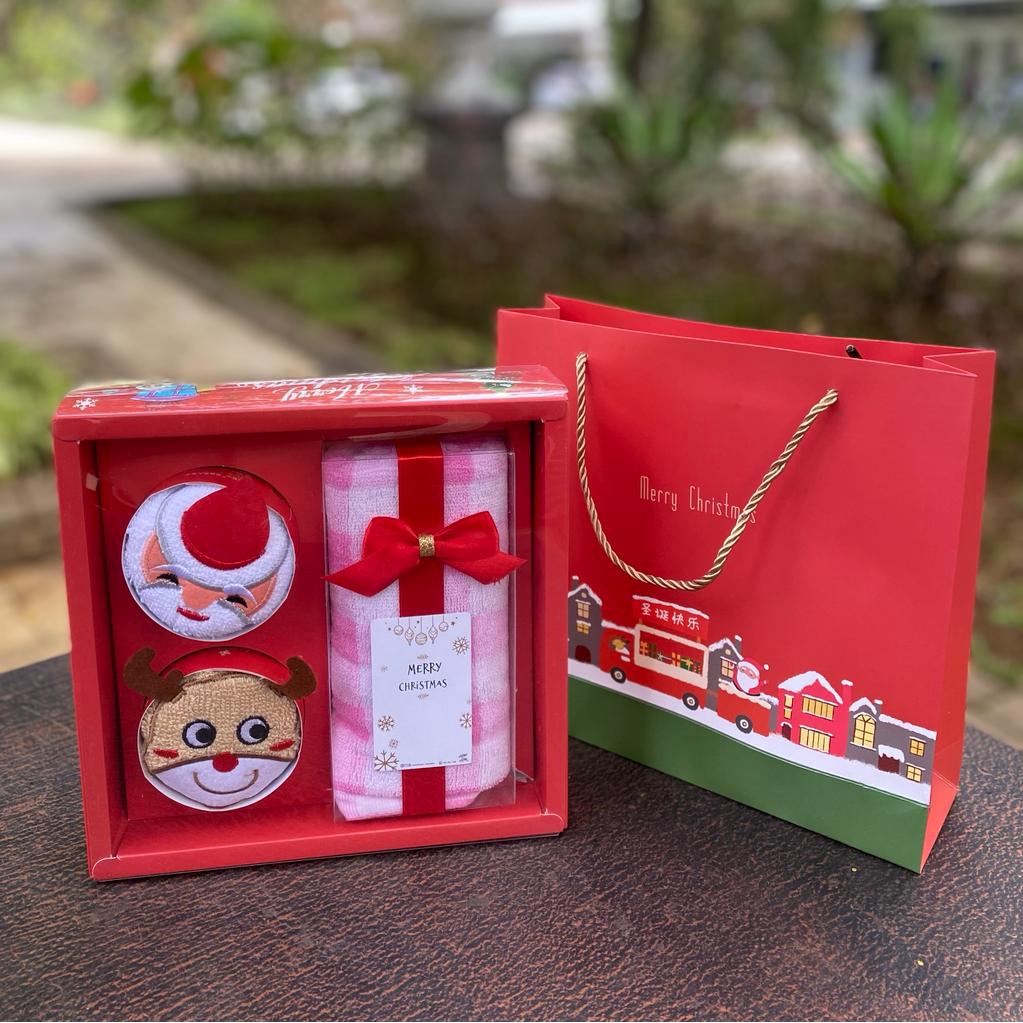 Christmas Hampers Natal Mug Gelas Handuk Spatula Sendok Lunch Box Lilin Candle Aroma Therapy Santa