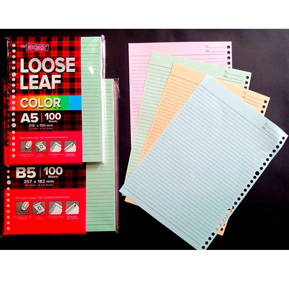 

マ Loose Leaf Warna / RAINBOW A5 & B5 Big Boss ❄