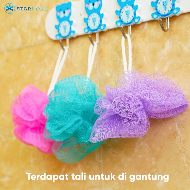 Spons Mandi Mini Aneka Warna Bath Sponge Busa Mandi Sikat Spons Badan