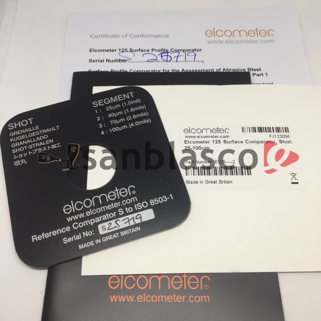 Jual 125 SURFACE COMPARATOR shot grit ISO Shopee Indonesia