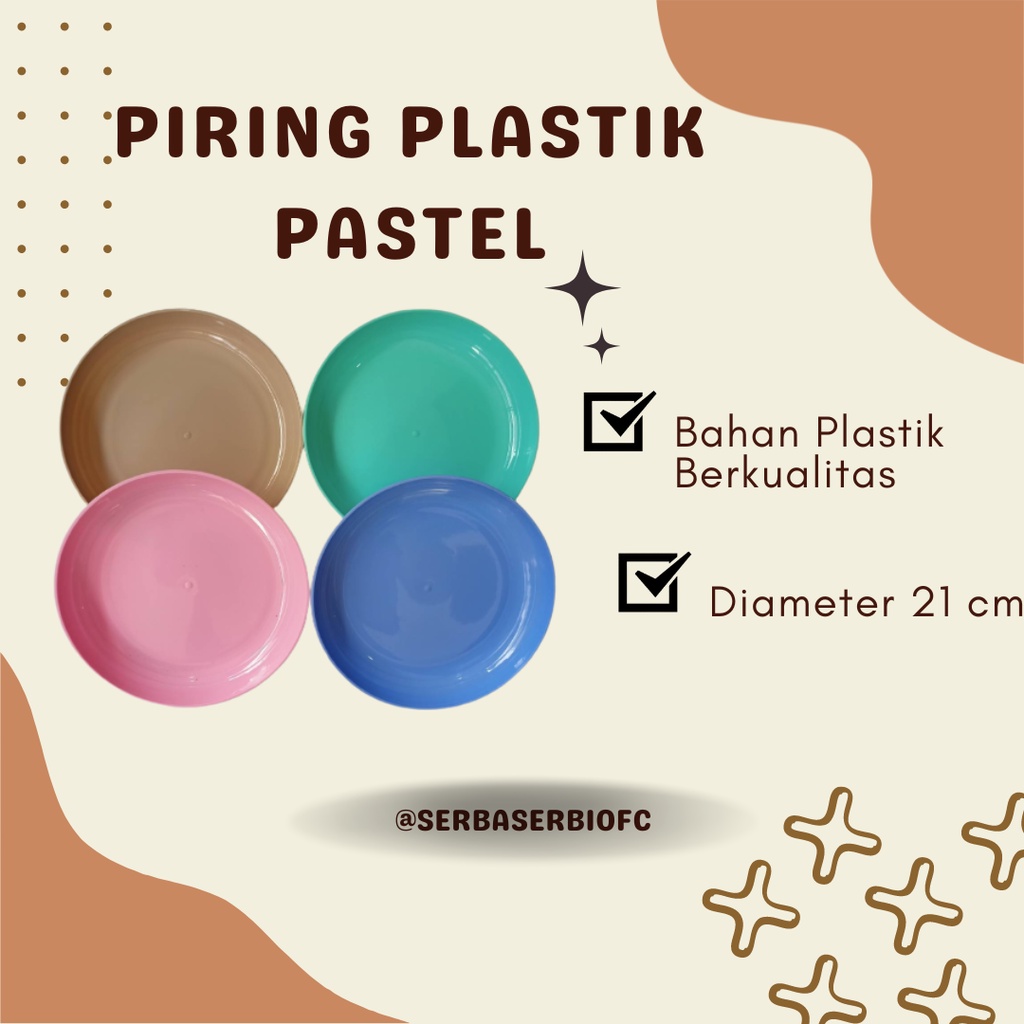 Piring Murah Cantik Warna Pastel