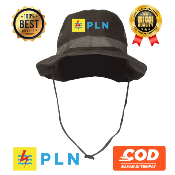 Topi gunung topi rimba Logo PLN bidadari fashion premuim qualitas
