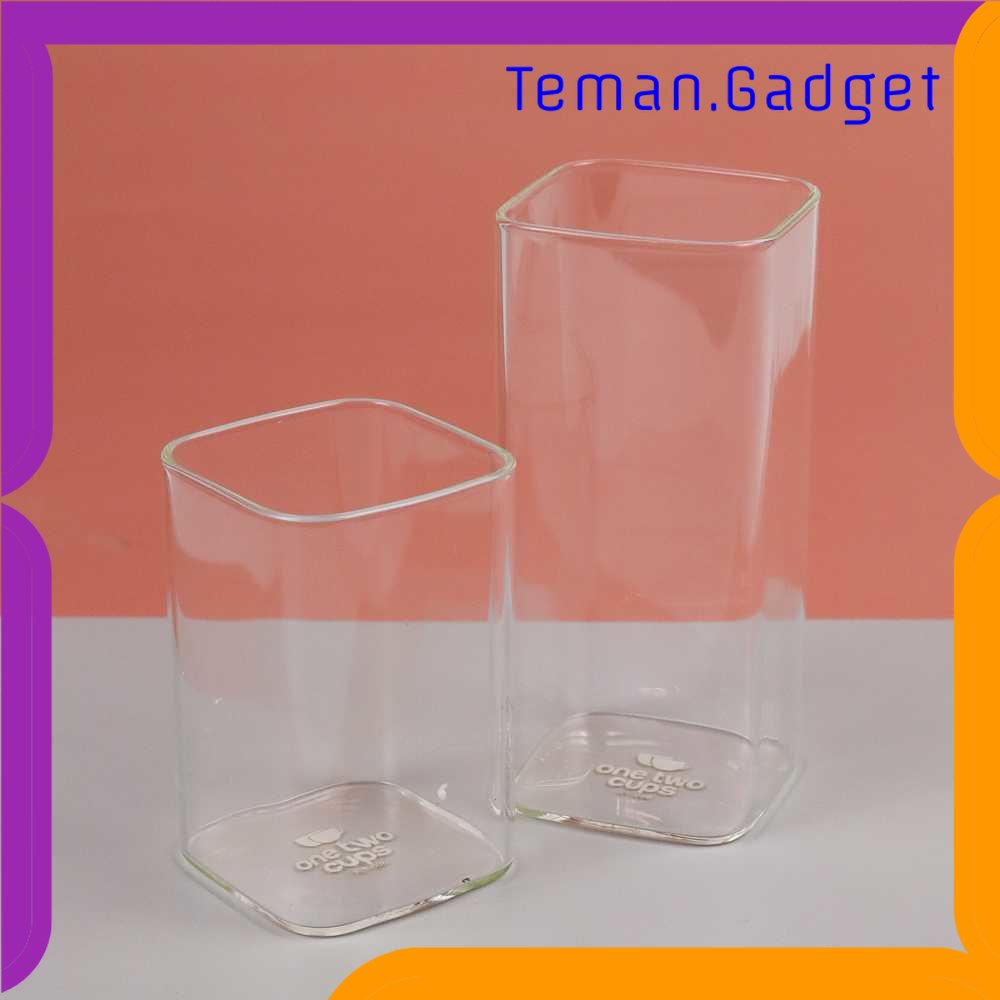 TG - DPR One Two Cups Gelas Minuman Borosilicate Glass - KT-006