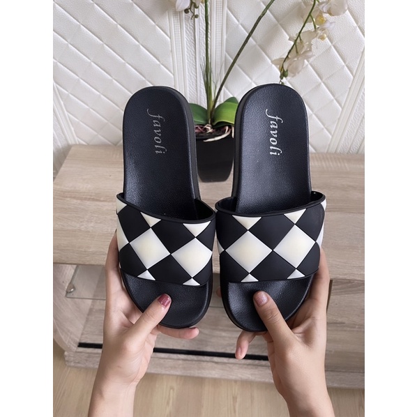 GJAZ SANDAL JELLY WANITA GINGHAM 188