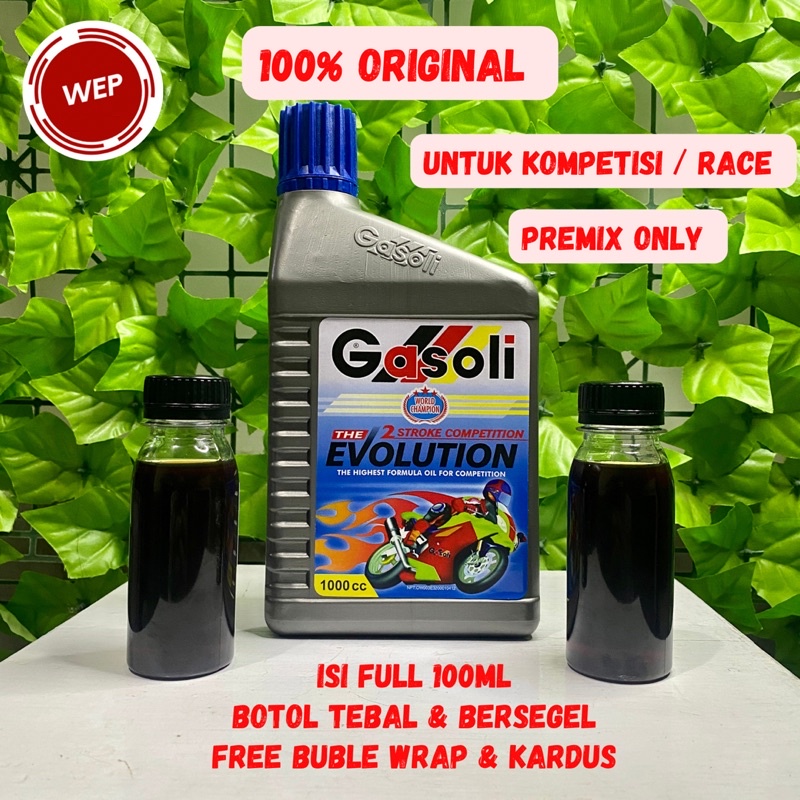 Oli Samping Gasoli Evolution For Competition 2T Repack 100ml Full Synthetic