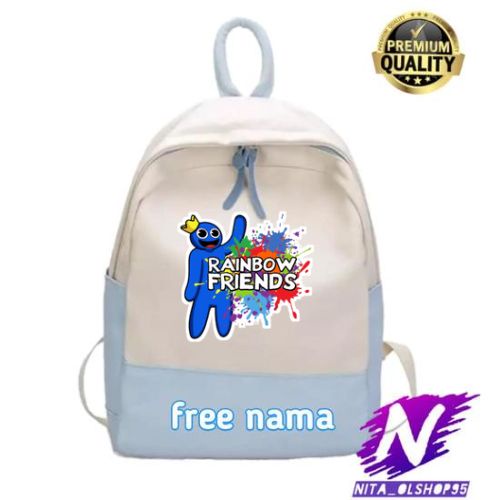 tas ransel anak rainbow friends blue