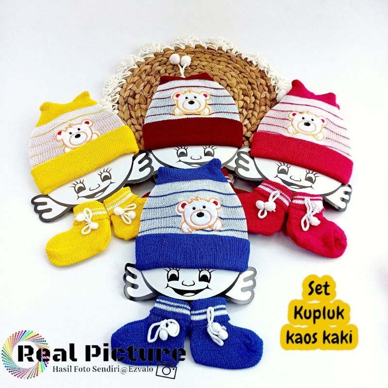 kupluk bayi/kupluk rajut/kupluk set kaos kaki