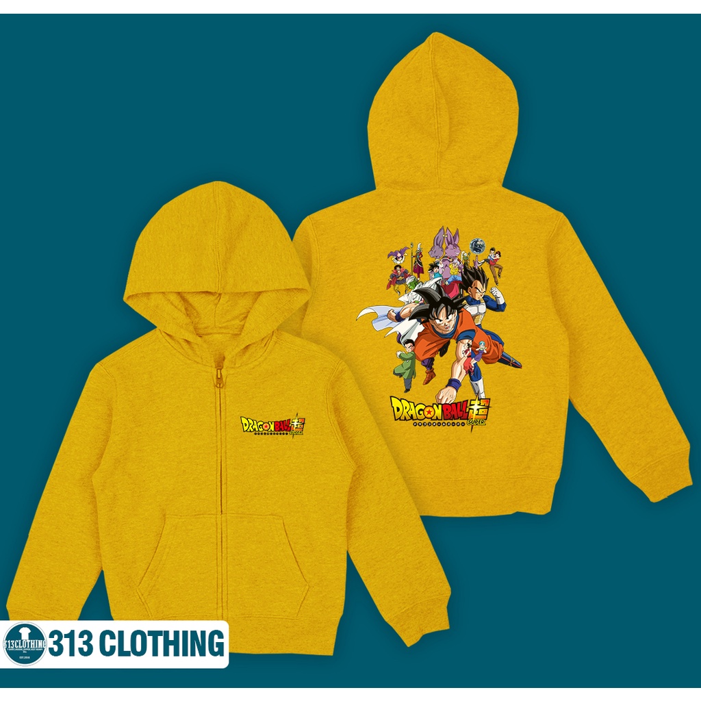 Jaket Hoodie Zipper Anak Dragon Ball Super Hoodie Anak Dragon Ball
