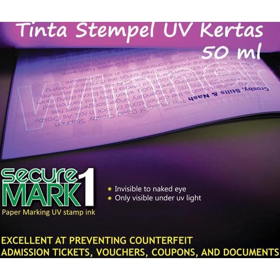 

Terlaris Tinta Stempel UV Kertas | | Kontrol Tanda Masuk | UV Invisible Ink | SecureMark1 Termurah