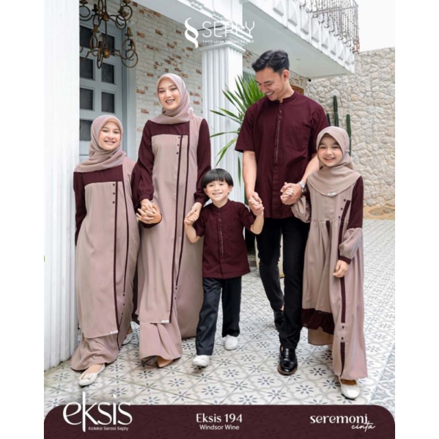 Sarimbit eksis 194 by seply terbaru 2023 Baju Gamis seply Couple Keluarga terbaru