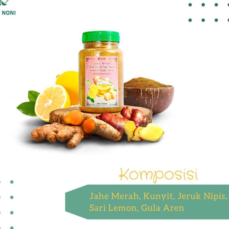 

Kunyit Jahe Merah Lemon Jeruk Nipis Bubuk Murni Gula Aren Instan Jamu Untuk Pelangsing Badan Diet Herbal Premium Red Ginger 250gr