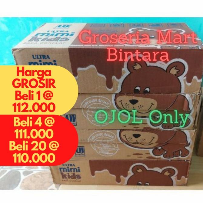 

*Bintara* Susu Ultra Mimi UHT Cokelat 125ml x 40 (1 Dus) TERLARIS TERPERCAYA ORIGINAL