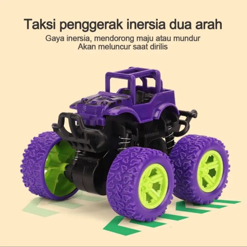 Mainan Mobil Mobilan MONSTER ZAP MOBIL JIP OFF ROAD 4 DRIVE INERTIAL BIGFOOT TRUCK POWER