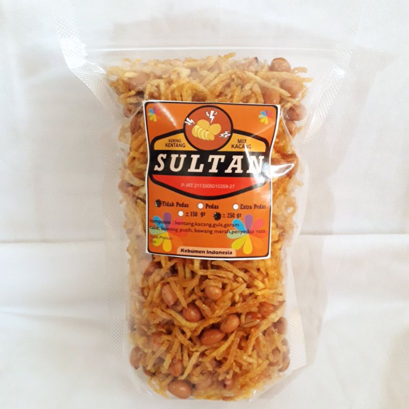 

Mustofa Kering Kentang Mix Kacang SULTAN Netto 250gr