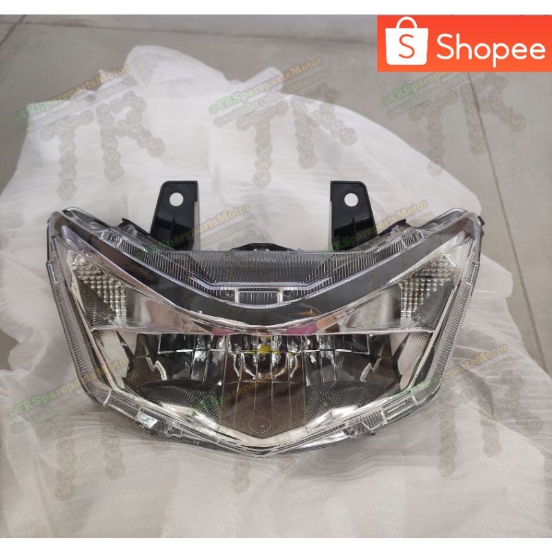 Reflektor Depan Lampu Depan + LED Motor Honda Beat Deluxe Beat Street Esp 2020 2021 2022 2023