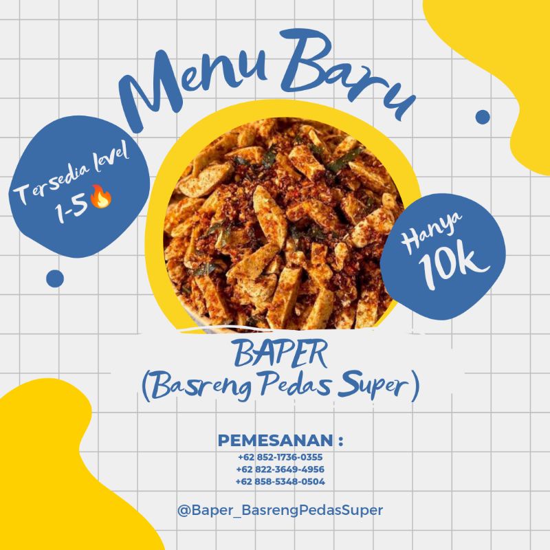 

baperrrrr (basreng pedas superrrr)