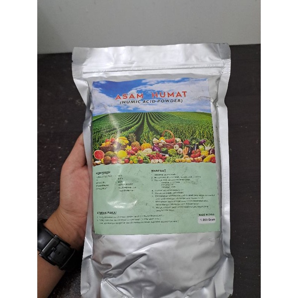 pupuk asam humat 1 kg murni, asam humat pupuk organic, humic acid 1000 gram