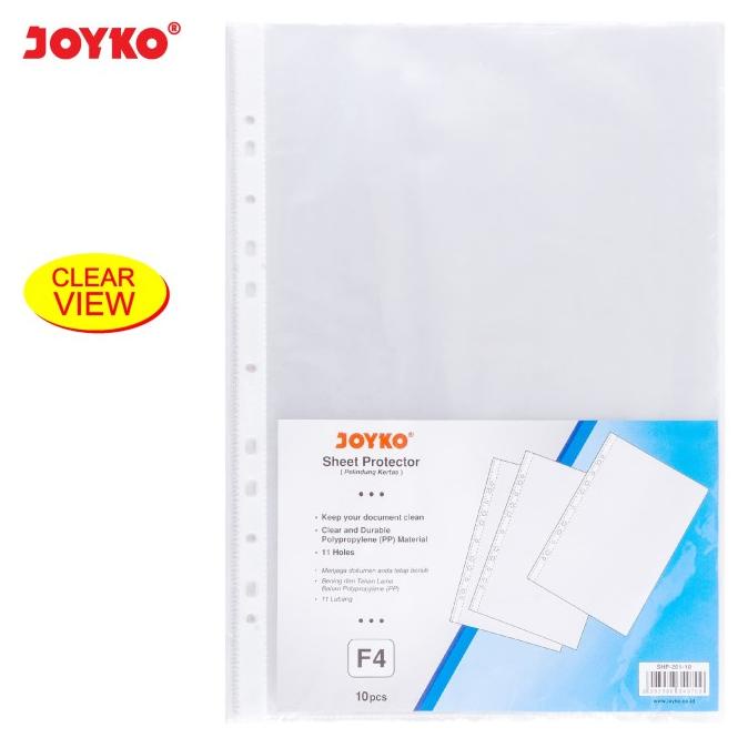 

Sheet Protector Pelindung Kertas Joyko SHP-201-10 F4 1 Pack 10 Pcs