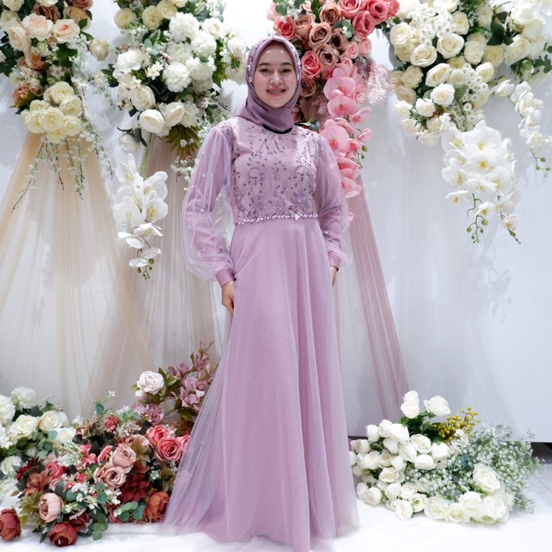 AZZANA dress / tulle polos - Open PO