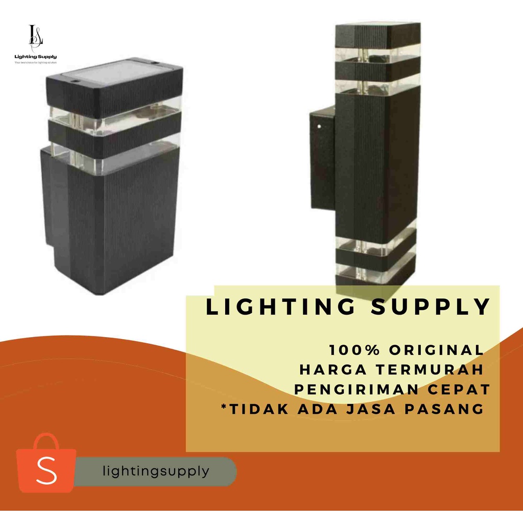 Lampu Dinding 519 1/2 LED TRICOLOR / Lampu Tempel / Lampu Teras Outdoor / Lampu Hias / Lampu Taman /