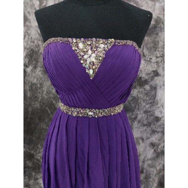 Gaun Pesta Preloved ungu