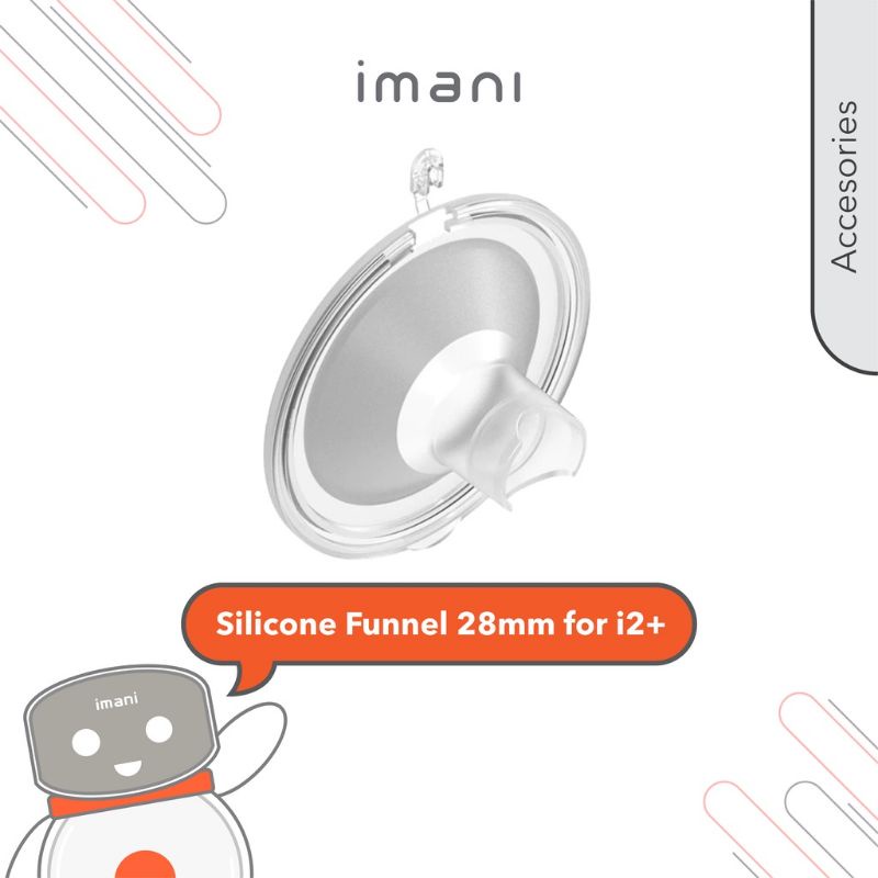 Sparepart Imani I2+ Valve, Diafragma Cup Tritan, Connector, Silicone Funnel, Insert