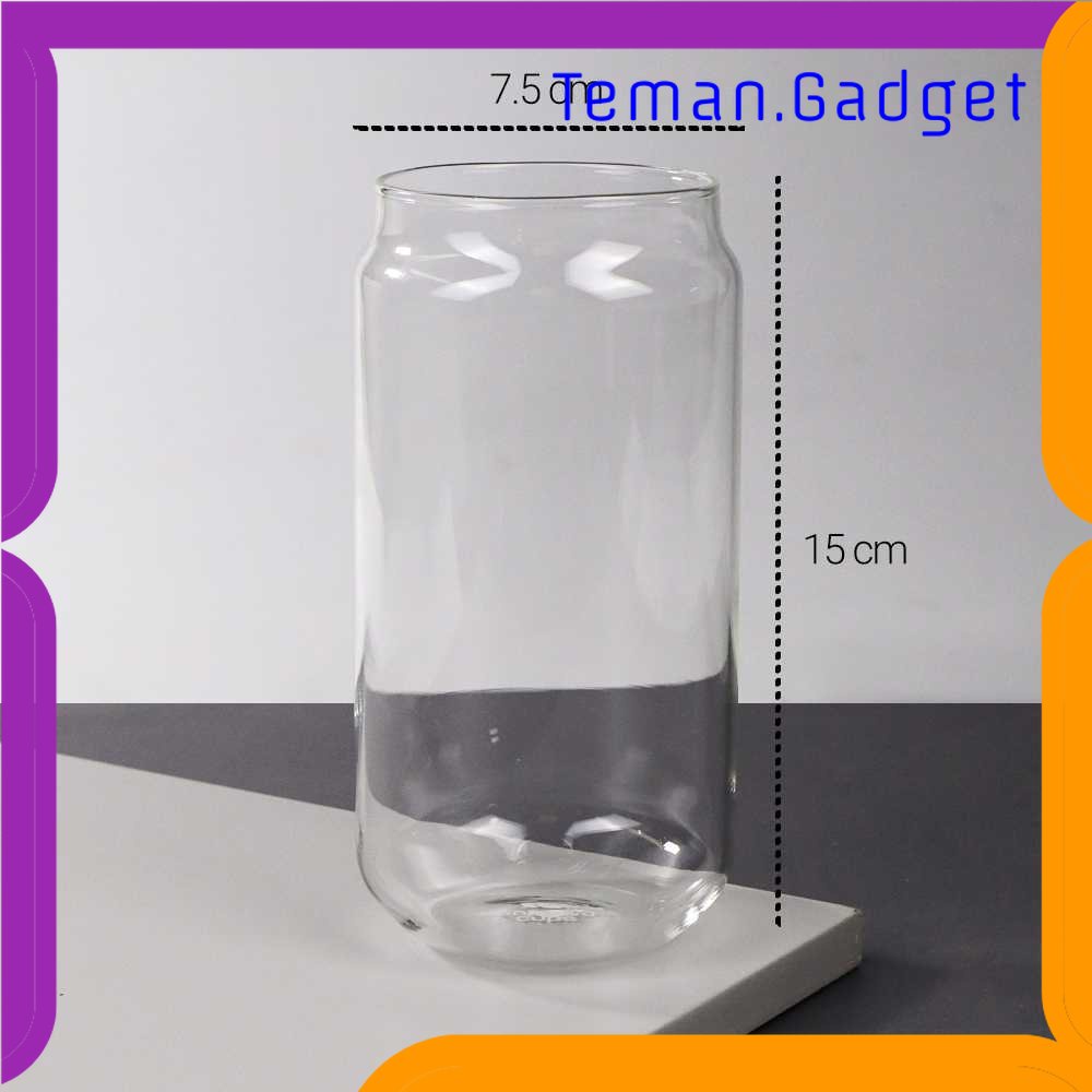 TG - DPR One Two Cups Gelas Minuman Kaleng Can Shape Borosilicate Glass 550ml - CXX186