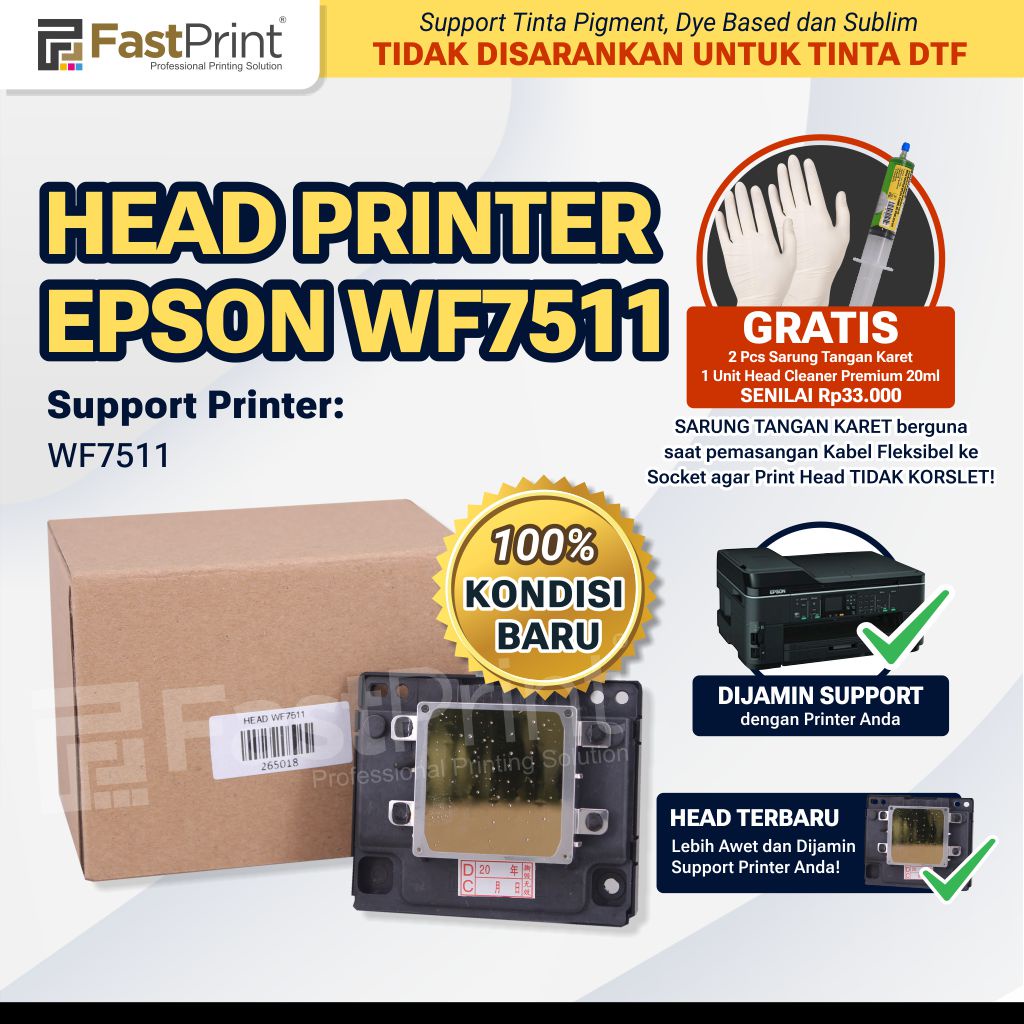 Head Printer Epson WF7511 WF3521 WF7011 TX550 TX600 TX960 T40