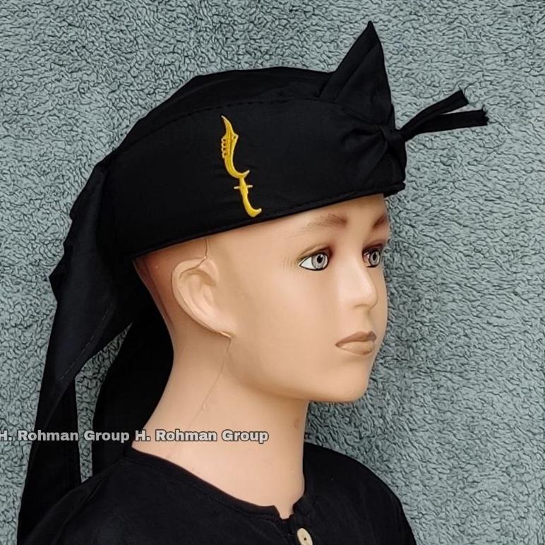 IKET BENDO Blangkon MACAN BORDIR Polos Bendo Udeng Sunda Bordir Kujang Topi Tradisional Iket Sunda  