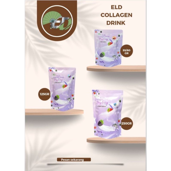 ELD COLLAGEN DRINK Raspberry+ DNA Salmon/ Collagen Raspberry plus DNA SALMON