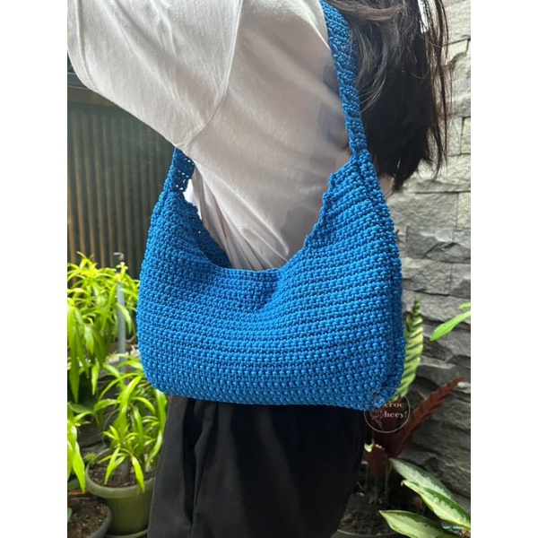 crochet shoulder bag | crochet bag | custom crochet | tas rajut
