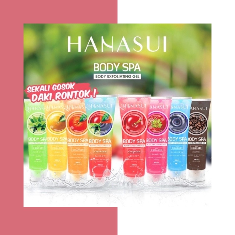 Hanasui (✔️BPOM ) Exfoliating Gel 300ml | gel perontok daki bolot