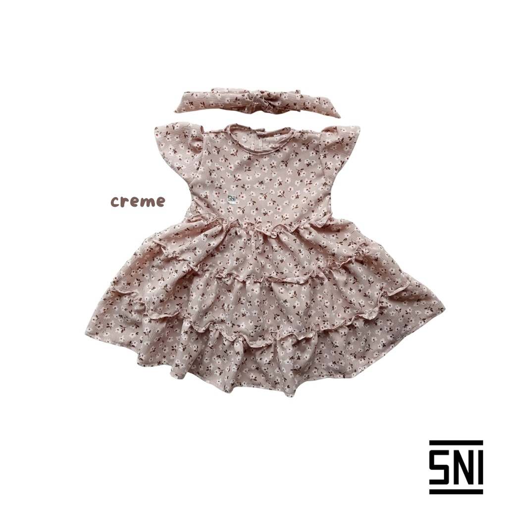 dress balita perempuan 1-3 tahun dress newborn anak perempuan baby ashley flowy DRESS dress balita anak perempuan