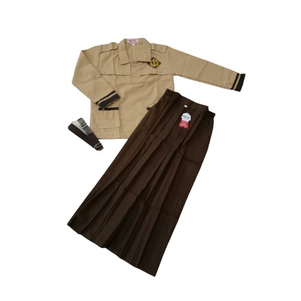 SETELAN PRAMUKA SD ANAK PEREMPUAN SERAGAM PRAMUKA SIAGA KELAS 1 SD SAMPAI KELAS 6 SD