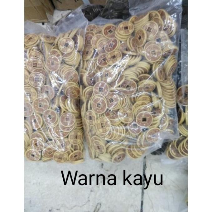 Grosir koin cina emas atg silver etnik plastik hiasan imlek cny 1 pon