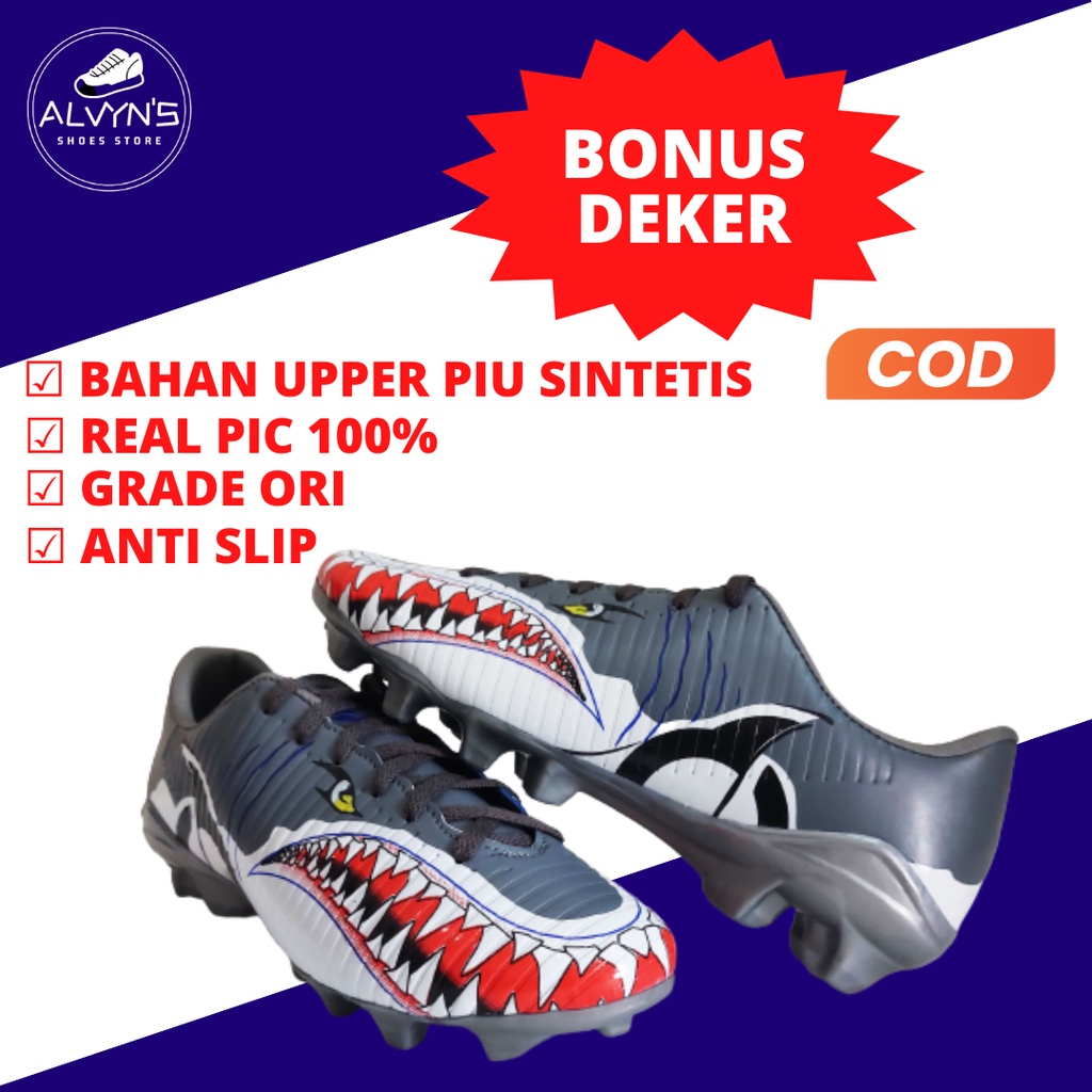 Sepatu Futsal Ortuseight Hiu in Abu Abu Premium - AZH