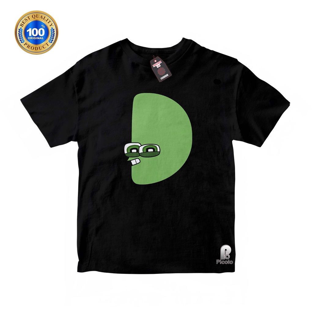 BAJU ANAK KAOS ATASAN ANAK KARAKTER D ALPHABET LORE UNISEX Bahan COTTUN (FREE NAMA)