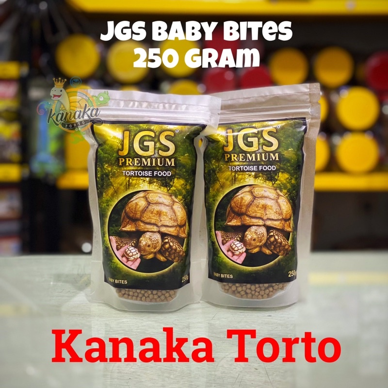 JGS Premium BABY BITES 250 Gram Tortoise Food Sulcata Pardalis Aldabra