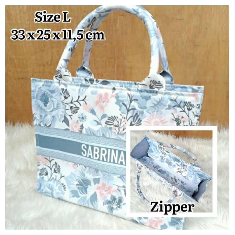 SIERRA BAG DIAMOND L RESLETING Tas Wanita Kekinian Murah Cantik TAS CUSTOM MOTIF NAMA TOTE BAG FULL 