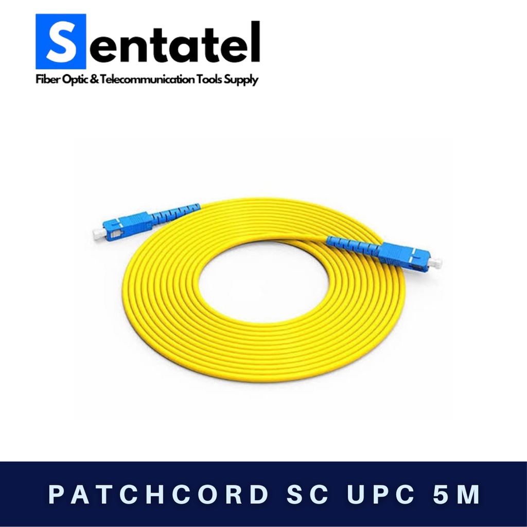 (5 METER) Patchcord Fiber Optic SC UPC Simplex 5 Meter 2mm G657