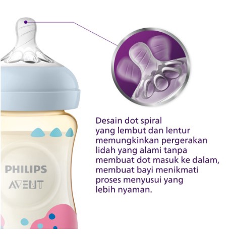 Botol PPSU Avent Natural 125ml 260ml BPA Free Milk Bottle Susu Formula Philip Philips Avent