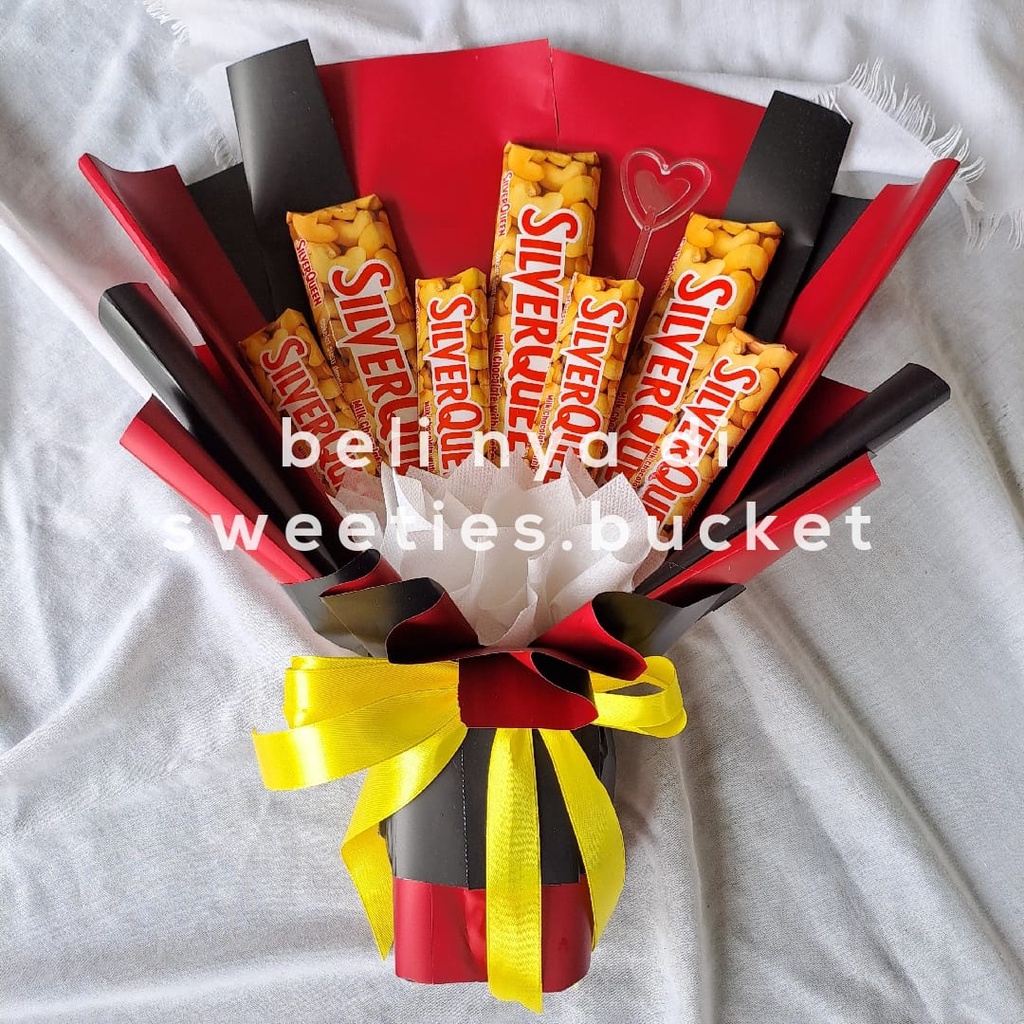 buket silverqueen / buket coklat silverqueen