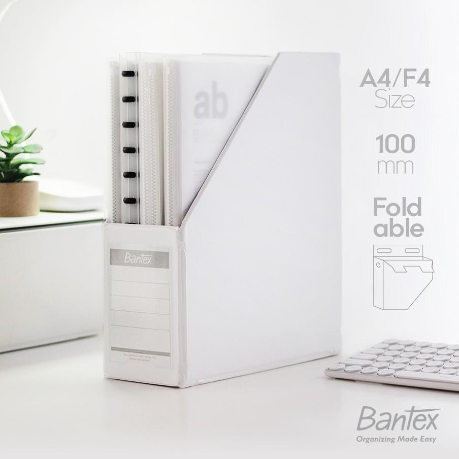 

BEST SELLER Bantex Box File / Magazine File A4 F4 Folio 100 mm White 44F++