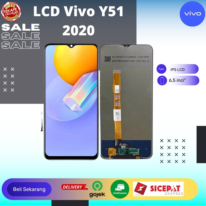 Lcd Vivo Y51 2020 bergaransi