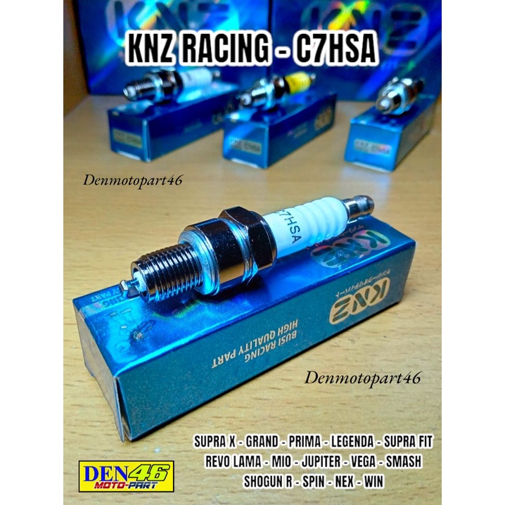 Busi Racing [ KNZ ] C7HSA Drat Pendek Motor - Grand Supra x Prima Legenda Mio Smash Shogun 110 Jupit