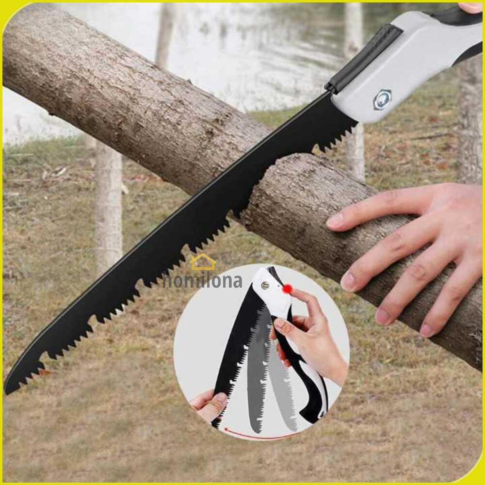 KNIFEZER Gergaji Lipat Portabel Folding Wood Hand Saw - LA146