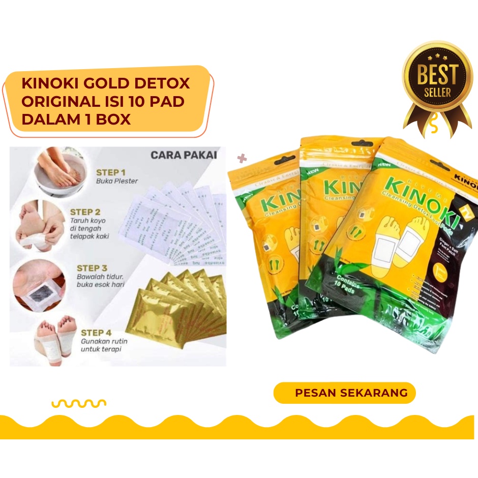 1 KOLI 500 BOX Kinoki gold koyo kaki termurah 1 box isi 10 pcs