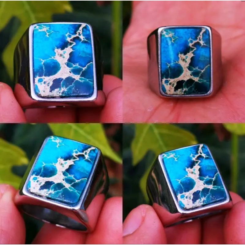 cod bayar ditempat Batu Cincin Pirus Kotak