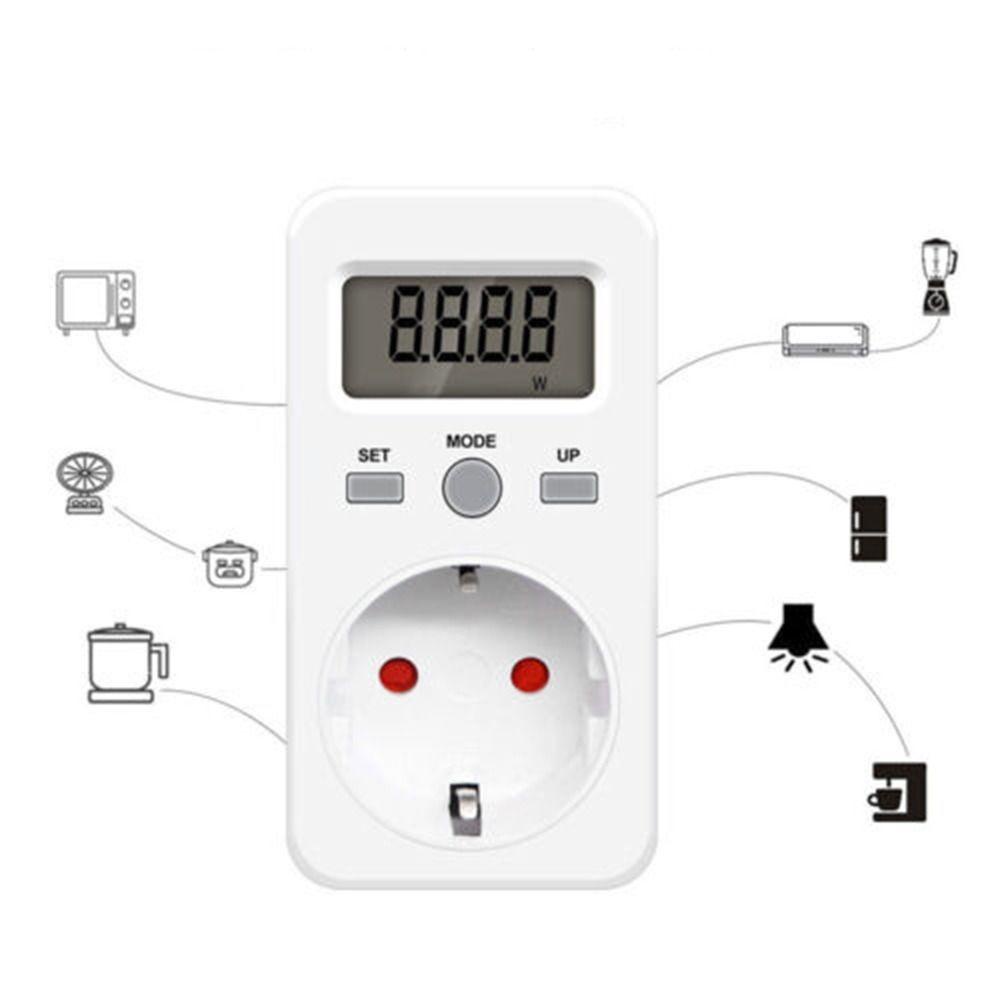 Solighter Meteran Listrik Stop Kontak Voltmeter Plug Watt Monitor Digital Current Meter Analizer Biaya Listrik Konsumsi Daya