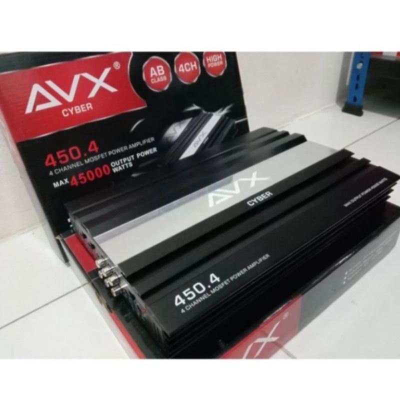 power amplifier mobil 4channel AVX cyber 450.4